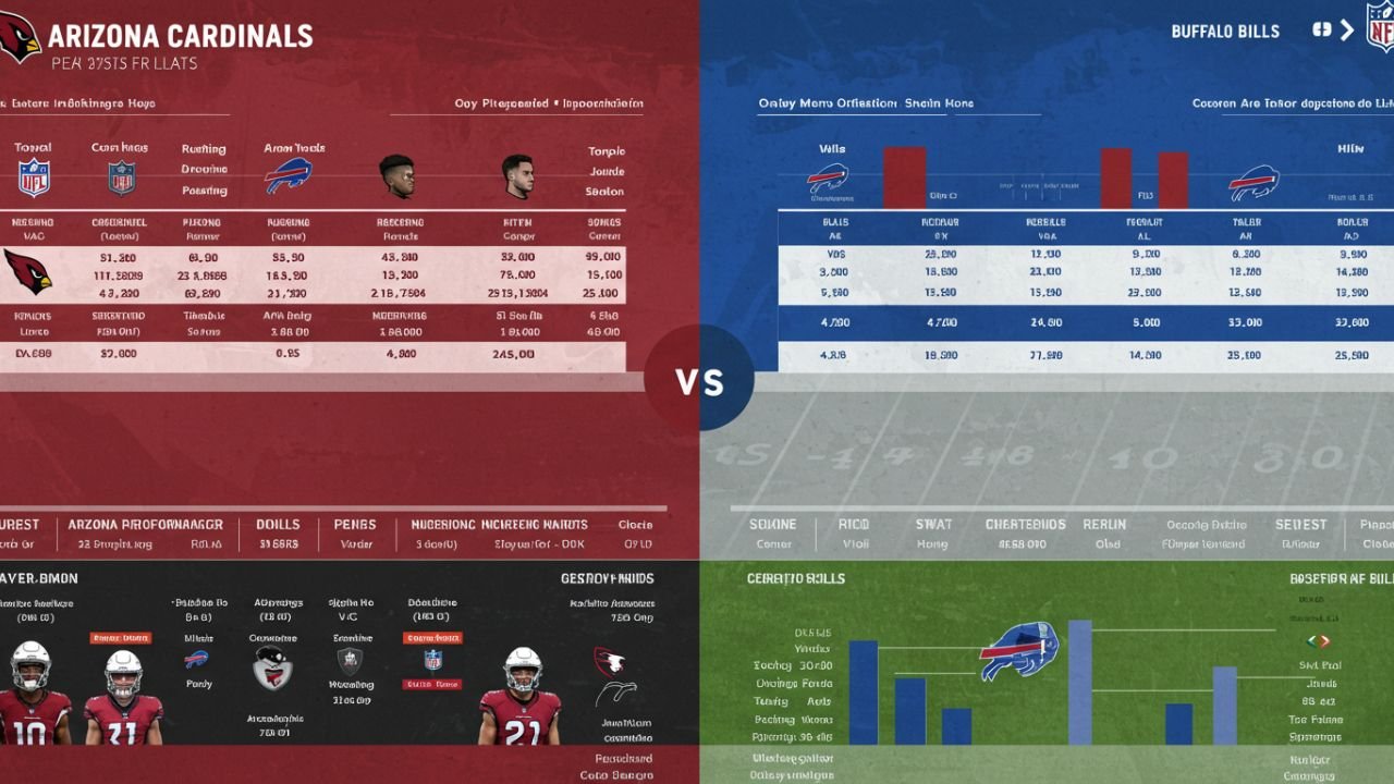 arizona cardinals vs buffalo bills match player stats